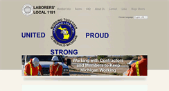 Desktop Screenshot of laborerslocal1191.org