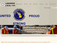 Tablet Screenshot of laborerslocal1191.org